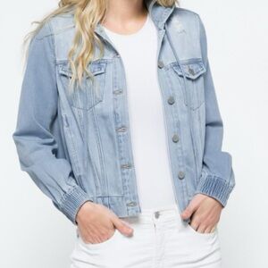 Liverpool Denim Knit Trucker Jacket